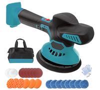 Cordless Car Buffer Polisher Compatible with 18V Battery, 6 Inch Portable Polishing Waxer Kit with 6 Variable Speed Car Detailing/Polishing/Waxing(Battery Not Included)