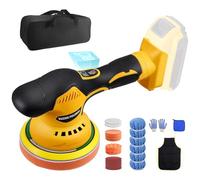 Cordless Car Buffer Polisher for Dewalt 18/21V Battery,5000 RPM , 25-Piece Car Polishing Kit Included, 150mm Base for Car Detailing/Polishing/Waxing/Scratch Removing(No Battery)