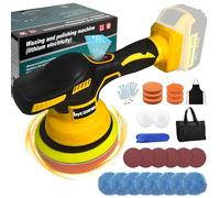 Cordless Car Buffer Polisher for Dewalt 20V Battery, 8 Variable Speed Car Polisher,6 Inch Portable Orbital Buffer Polisher Kit for Car Detailing/Waxing/Polishing(No Battery)