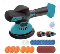 Cordless Car Buffer Polisher, pro-Level car Detailing.Two 18V 3.0Ah Batteries,6-Speed Orbital Buffer (up to 6000 RPM) Handles Detailing and Scratch Removal.Easy Speed Control-Perfect for All Users.