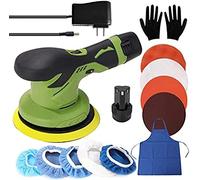 Cordless Car Buffer Polisher, with 12V Lithium Rechargeable Battery Brushless Polisher with Variable Speed, Portable Wireless Buffer Kit for Buffer, Polisher, Sander,1xbattery