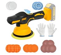 Cordless Car Polisher for Dewalt 18V Battery，5000 RPM , 8 Variable Speed Cordless Polisher and Polisher Kit, 150mm Base for Car Detailing/Polishing/Waxing/Scratch Removing(No Battery)