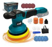 Cordless Car Polisher for Makita 18V Battery, 6 inch Car Buffer Polishing Set, 3 Variable Speed Orbital Polisher with 21pcs Accessories for Polishing/Waxing/Scratch Removing (Battery Not Included)