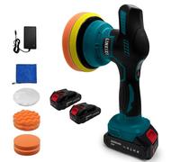 Cordless Car Polisher for Makita 18V Battery, 6 inch Car Buffer Polishing Set, 8 Variable Speed Orbital Polisher with 2pcs Batteries for Polishing/Waxing/Scratch Removing