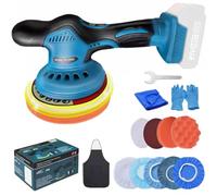 Cordless Car Polisher for Makita 18V Battery, 6-Inch Variable Speed Orbital Polisher Buffer with Accessories for Auto Detailing, Polishing, Waxing, and Scratch Removal