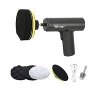 Cordless Car Polisher, USB Rechargeable Polishing Machine with LED Light Car Buffer Polisher Machine with 3 Polishing Pads for Polishing/Waxing/Detailing