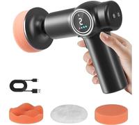 Cordless Car Polisher with 2 Variable Speed, 4000mAh Rechargeable Battery, Speed Lock Button, 3 Polishing Pads, Cordless Car Buffer Polisher for Scratch Removing/Detailing/Polishing/Waxing