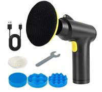 Cordless Car Polisher with 3 Variable Speed 2000mAh Rechargeable Battery, LED Work Light, 20000RPM, 4 Polishing Pads, Cordless Car Buffer Polisher for Car Scratch Removing/ Detailing/Polishing/Waxing