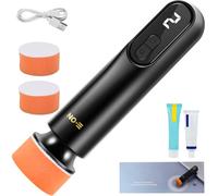 Cordless Car Polishing Machine 12000rpm Electric Car Buffer 3 Speeds Adjustable Portable Rotary Mini Scratch Repair Tool with LED Display for Car Floor Waxing