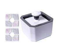 Cordless Cat Water Fountain 2.5L Smart USB Powered Detachable with Filter | Electric Water Dispenser Dog Feeder for Puppy Kitten Small Pet Home Apartment Outdoor Vacation Travel