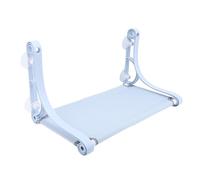 Cordless Cat Window Perch, Cat Hammock with 4 Suction Cups, Sturdy PP Frame Strong Load Bearing Window Seat for Cats, Spacious Sunbathing Bed for Indoor Use (Blue)