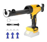 Cordless Caulking Gun Compatible with DeWalt 20V Max Battery (Tool Only) 10oz Electric Caulking Gun with Anti-Drip, 6-Speed,LED Light - Ideal for Sealing, Filling & Repairing Windows, Bathrooms