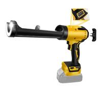 Cordless Caulking Gun Compatible with Dewalt 21V Battery (NO Battery), Electric Sealant Gun with 6 Adjustable Speed, Digital Display and LED Light, for 10oz/300ml Cartridge, for Filling, Sealing