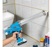 Cordless Caulking Gun, Handheld 360° Rotating Electric Caulk Gun with Auto Retract & LED, Adjustable Speed for 10oz Tubes, Sausage Cartridge