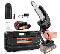 Cordless Chain Saw 6inch Handheld Mini Chain Saw for Pruning Trees with Battery, Chain and Case