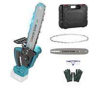 Cordless Chainsaw for Makita 18V Battery, 12 Inch Mini Chain Saw with Security Lock, 1000W Handheld Electric Chainsaw for Wood Cutting, Tree Trimming (Without Battery)