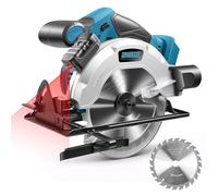 Cordless Circular Saw 6-1/2-Inch for Maki-TA 18V, 4500 RPM, Saw Blade Diameter 165 mm, Cutting Depth 55 mm (90º), 33 mm (45º), for Soft and Hard Woods