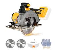 Cordless Circular Saw for Dewalt 18V 20V, 6200RPM Brushless Circular Saw with 2 150MM Blades, Cutting Depth & Angle 50mm(90°)-33mm(45°) for Wood Soft Metal Plastic (No Battery) (for Dewalt, 150MM)