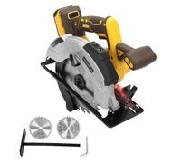 Cordless Circular Saw for Dewalt 18V 20V Battery, 185mm 5000RPM Brushless Electric Circular Saw with Laser Guide, 2 Saw Blades(24T&40T), 0-45° Bevel Cutting, Max 57mm Cutting Depth