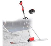 Cordless Concrete Screed Vibratory Kit - 9 Speed Adjustment and Power Display for Efficient Surface Leveling and Smoothing
