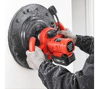 Cordless Concrete Trowel Handheld Polishing Machine, 4Ah Dual Power Supply for Mortar Grinding and Cement Finishing, Wall Smoothing Tool,Set1
