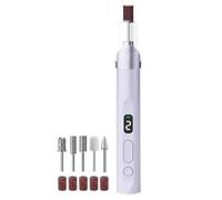 Cordless Cuticle Grinder - USB Powered Silent Pedicure Machine, Professional Shaping System, Illuminated Grooming Device | Compact Hand Care Equipment for Toenail Finishing Beauty Routine Trips