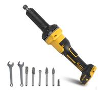 Cordless Die Grinder for DEWALT Battery, 4 Speed Adjustable 24000RPM Brushless Wireless Straight Grinder with Power Display for DIY and Professional Grinding Tasks (Tool & Die Grinder Bits)