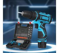 Cordless Drill, 12V Light Electric Screwdriver Driver, 74PCS Power Mini Combi Drill and Screwdriver Set with 2000mAh Battery, 3/8-inch Keyless Chuck, 25+1 Torque, Small Hand Drills Driver DIY Tools