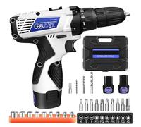 Cordless Drill and Screwdriver Set, 18+1 Electric Screwdriver Set Combi Drill with 3/8" Keyless Chuck, Power Drill Driver with 2PCS Battery & Fast Charger, for Home Improvement DIY, 26PCS Accessories
