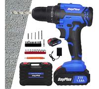 Cordless Drill and Screwdriver Set, Rechargeable Battery Dirll, Electric Screwdriver for Home Improvement DIY Project, 26pc Accessory Kit, 2X Batteries & Charger & Storage Case Included