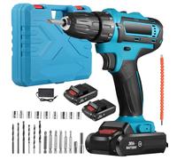 Cordless Drill Driver,24Pcs Electric Screwdriver Set,28V Power Drills Cordless with 2000mAh Battery,45Nm Max Hammer Drill,Electric Power Drill Driver for Home and Garden DIY Projects