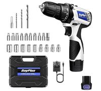 Cordless Drill Driver Electric Screwdriver Power Drill Set, Handheld Combi Drill, 2-Speed, 18+1 Torque 45Nm Max 3/8" Chuck Handheld Drills Driver with 1500 mAh Li-Ion Battery,Carry Box,LED Work Light