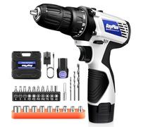 Cordless Drill Electric Driver Set with 2 Variable Speed, 1300mAh Li-Ion Battery Electric Screwdriver with 18+1 Torque Setting, 26pcs Accessory Kit Cordless Drill Driver Ideal for Home DIY Project