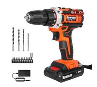 Cordless Drill Set, 21V Power Drill Kit, Power Drills Cordless and Screwdriver Set with Torque Rating 18+1 and 2 Variable Speed, 1200mAh Electric Combi Drills Driver with LED Light for Home, DIY