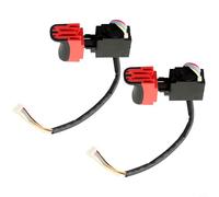 Cordless Drill Trigger Switch for PowerMaxx SB12BL, SB18LBL, BS18LBLQ, SSD12BL, 343411770 - 7.2-24V, 16A, Plastic & Metal(2PCS)