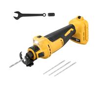 Cordless Drywall Cut-Out Tool for Dewalt 18V 20V Battery, Brushless Drywall Rotary Saw Up to 30000 RPM, 15-35mm Depth Adjustable, 3 Variable Speeds for Sheetrock Wood Plastic