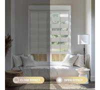 Cordless Dual Layer Roller Window BlindsAdjustable Day & Night Shades for Home & Office Light Filtering & Blackout Easy Install Modern Design Energy Efficient