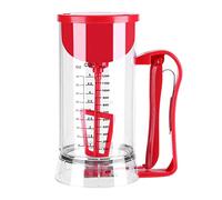 Cordless Electric Batter Mixer Dispenser, Pancake Cupcake Waffle Batter Maker, Automatic Mixing and Dispensing Machine with Transparent Chamber for Baking Pastry