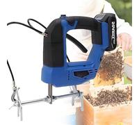 Cordless Electric Bee Frame Shaker Rechargeable Handheld Bee Remover With 4-Speed Adjustment & 2 Batteries For Beekeepers, Portable Shaking Machine For Honey Harvest(Blue,110V)
