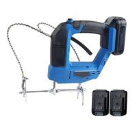 Cordless Electric Bee Shaker, 4-Speeds Adjustable Cordless Beehive Shaking Machine, Stainless Steel Bee Shaking Machine, Handheld Cordless Bee Honey Extractor,Bee Remover with Batteries(Blue)