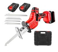 Cordless Electric Bone Saw Machine, Handheld Meat Cutter with Lithium Battery and Rubber Coated Handle for Bone, PVC Pipe, Branches and Plastic