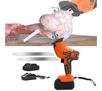 Cordless Electric Butcher Saw - Portable Handheld Reciprocating Saw for Cutting Frozen Meat, Beef, Fish, and Ribs - Ideal for Commercial and Home Use