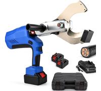 Cordless Electric Cable Cutter, Hydraulic Wire Cutter with LED Display, Battery Powered 18V 4.0Ah, High Shear Force 150KN-250KN for Copper and Aluminum Cutting