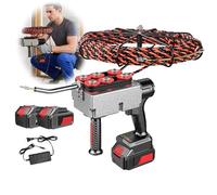 Cordless Electric Cable Puller Tool, Lithium Battery Powered, Stepless Speed for Construction and Hydropower Projects, Includes 1 Battery and 30-Meter Lead Wire