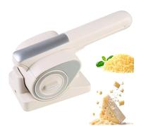 Cordless Electric Cheese Grater, Rechargeable Rotary Slicer & Shredder with 2 Rotary Drums, Handheld Kitchen Grater, Easy to Clean, for Cheese, Nuts, Chocolate & Vegetables