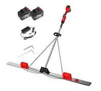 Cordless Electric Concrete Vibrating Screed, Lithium Battery Concrete Leveling Tool, Handheld Screed Machine for Garage Floor Patio Driveway Construction