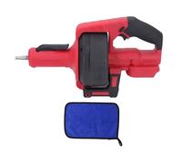 Cordless Electric Drain Auger Auto Feed Plumbing Snake Drain Tool Power Hair Removal for Sewer Bathroom 3/4in-2in Pipe (Red)
