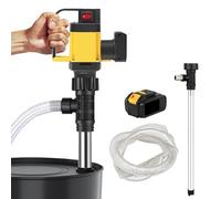 Cordless Electric Drum Oil Pump, 1000W, 7m Lift, 12000r/Min Speed, Portable Fuel Transfer Pump, 3-Speed Adjustable, 36V Battery & Hose, for Diesel and Non-Corrosive Liquids