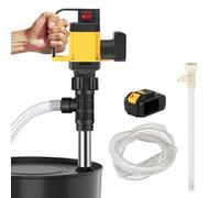 Cordless Electric Drum Oil Pump, 1000W, 7m Lift, 12000r/Min Speed, Portable Fuel Transfer Pump, 3-Speed Adjustable, 36V Battery & Hose, for Diesel and Non-Corrosive Liquids