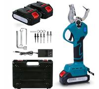 Cordless Electric Ear Tag Applicator with Counter, Automatic Livestock Tagger Tool with 2 Batteries, for Farm Animal Cattle Sheep Pigs Blue